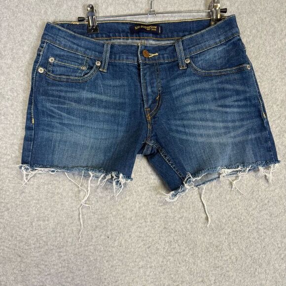 Levi's 524 Women's Size 30 Too Superlow 524 Cut Off Denim Jean Shorts - Picture 1 of 9